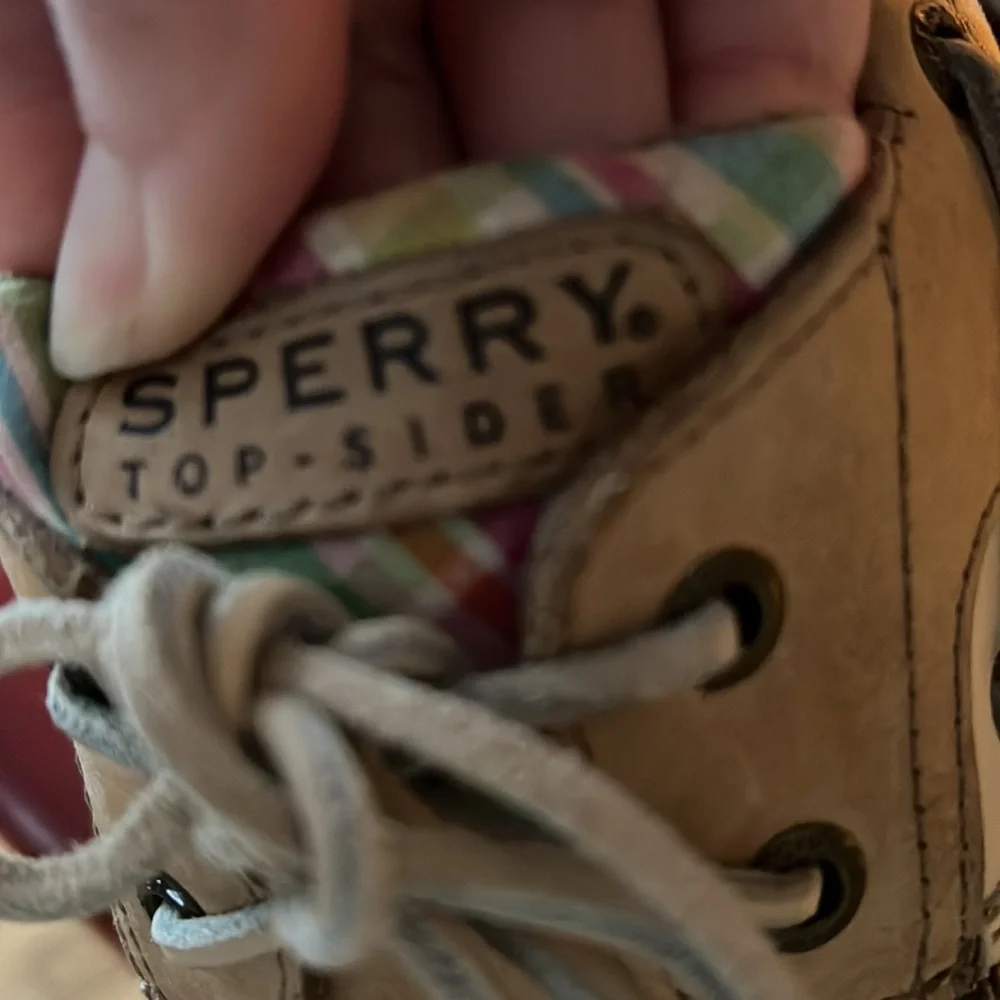 Leather Sperry Topsiders, broken in, great summer shoe, boat shoe